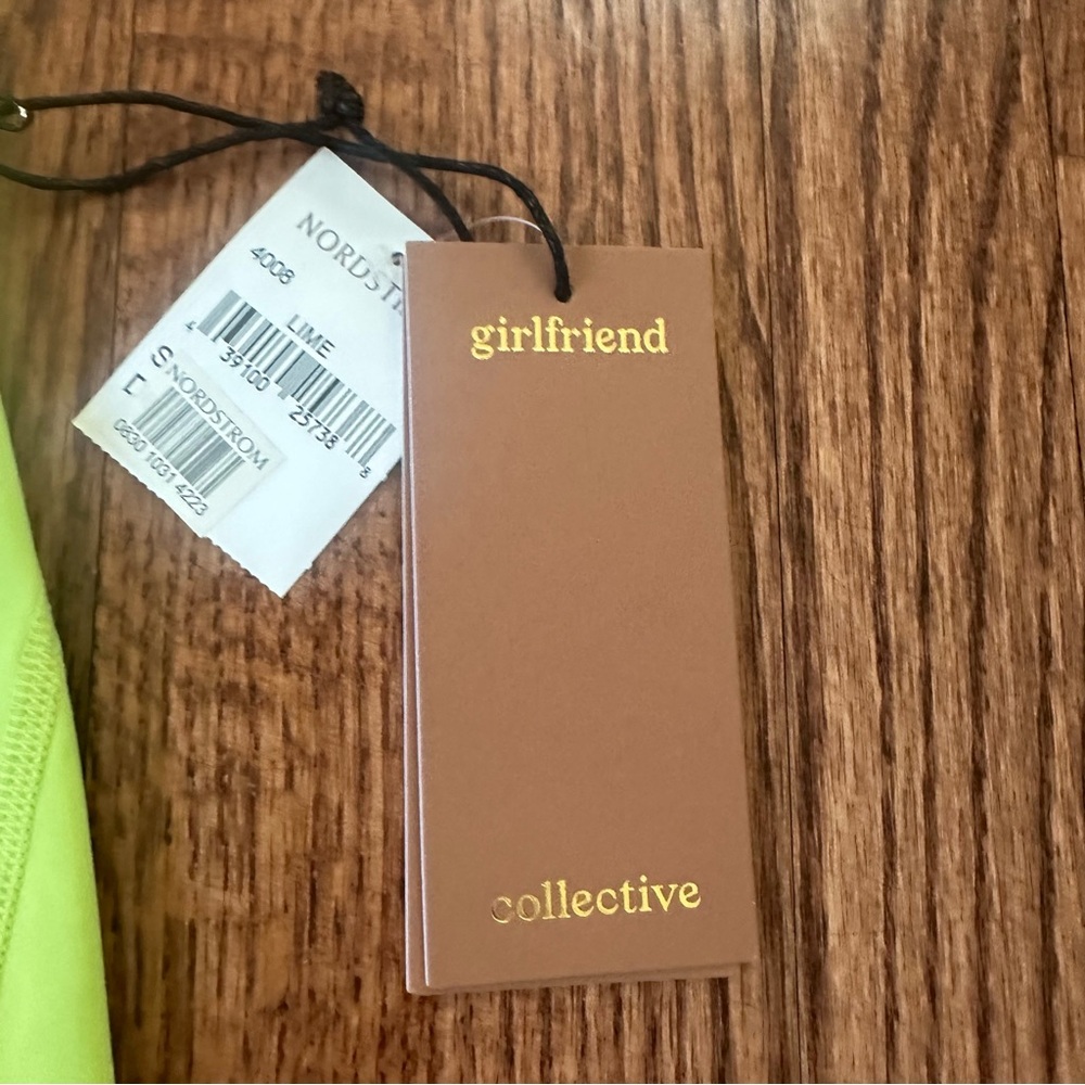Girlfriend Collective Lime Green Recycled Polyester Sport Leggings - Picture 2 of 13